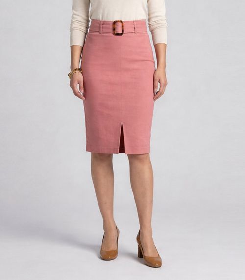 Saia Feminina Bengaline Renaluci Rosa