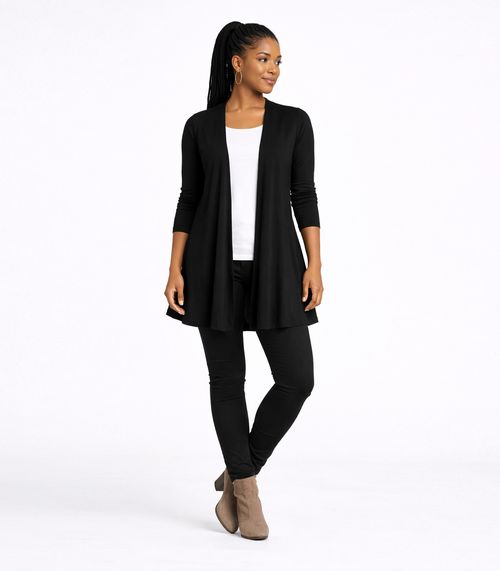 Cardigan Feminino Em Lanzinha Unique Collection Preto