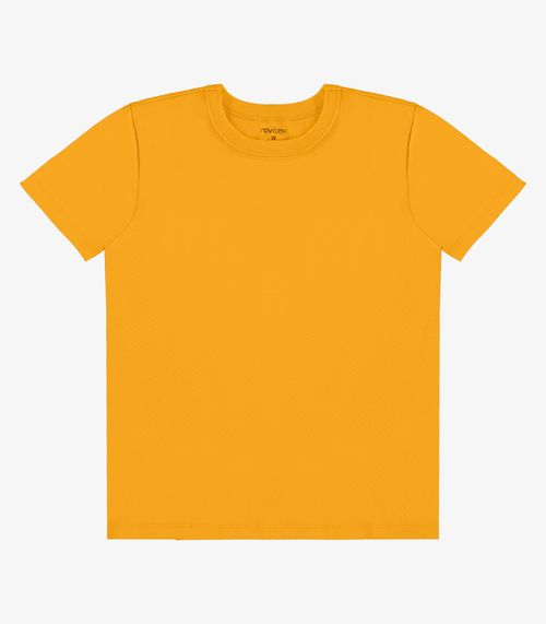Camiseta Infantil Menino Básica Rovi Kids Amarelo