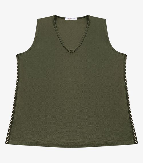 Regata Feminina Com Retilinea Secret Glam Verde