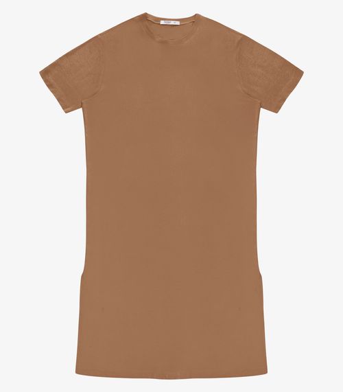 Vestido Feminino Super Midi Molecotton Secret Glam Marrom