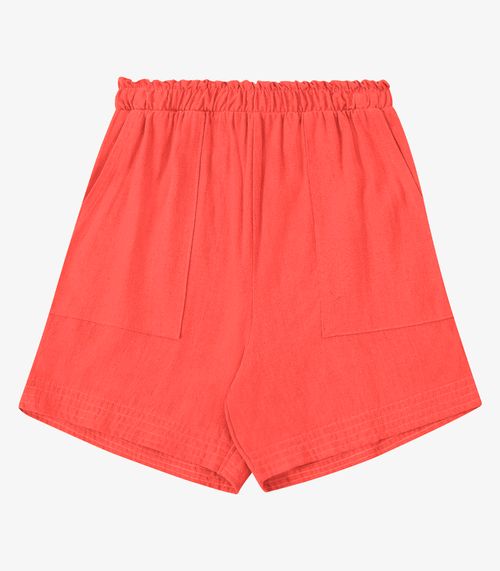 Shorts Feminino Clochard Em Linho Endless Rosa