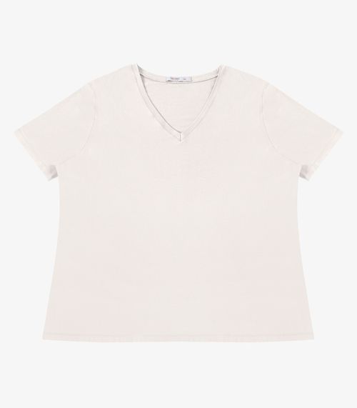 Blusa Feminina Plus Size Secret Glam Bege