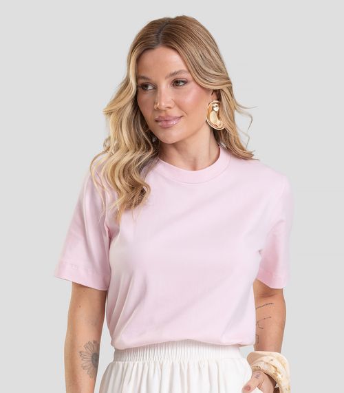T- Shirt Feminina Lisa Dianna Rosa