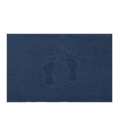Toalha De Piso Pezinho Em Jacquard Appel Azul