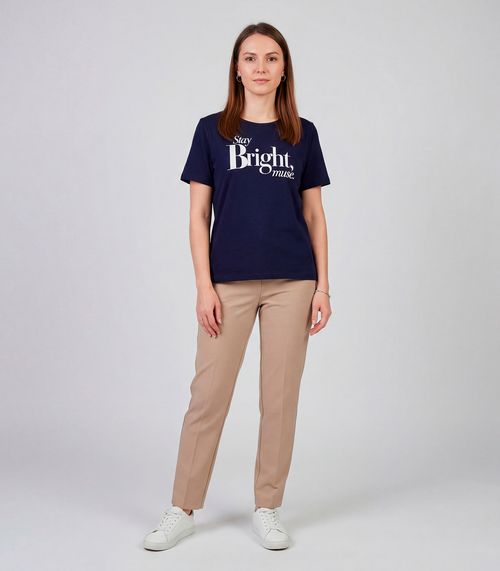 Blusa Feminina Com Estampa Infinita Cor Azul