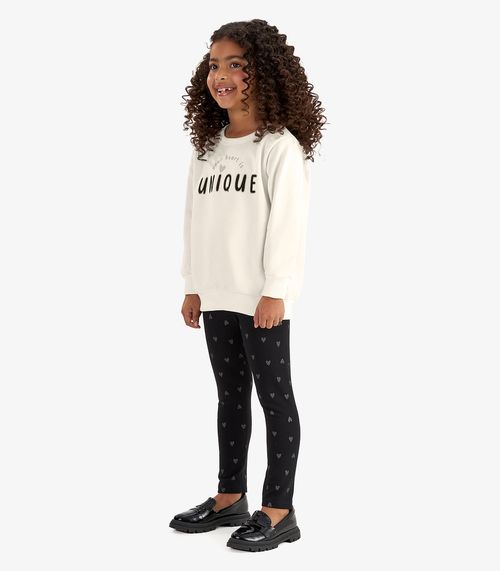 Conjunto Blusão com Legging Molecotton Rovi Kids Bege
