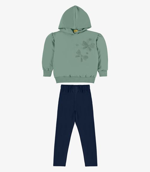 Conjunto Blusão com Legging Molecotton Rovi Kids Verde