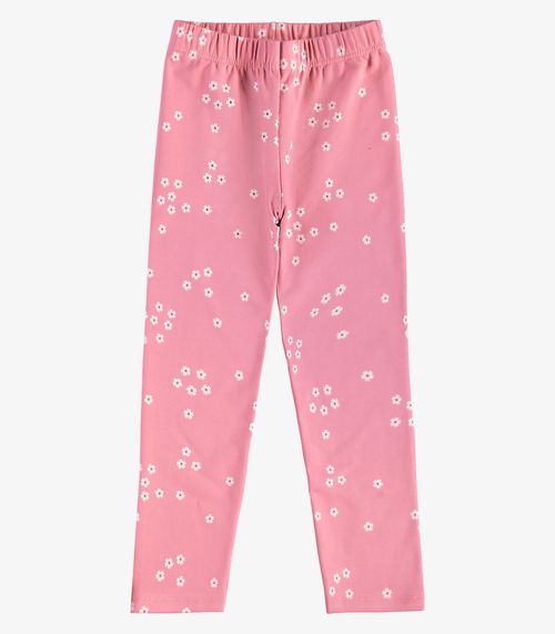 Calça Legging em Molecotton Rovi Kids Rosa