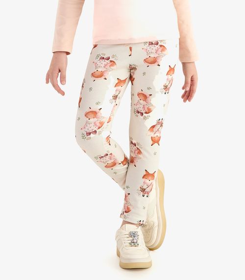 Legging Malha Soft Touch Rovi Kids Bege