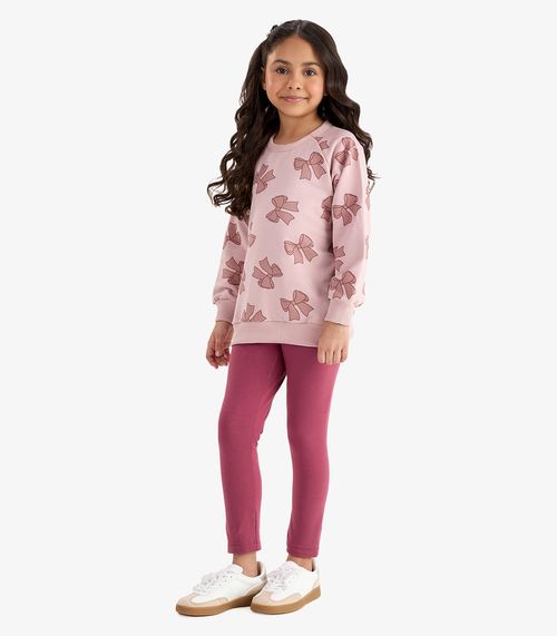 Conjunto Blusão com Legging Molecotton Rovi Kids Rosa
