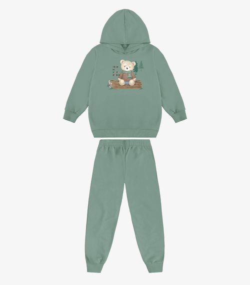 Conjunto Blusão Com Calça Menino Rovi Kids Verde