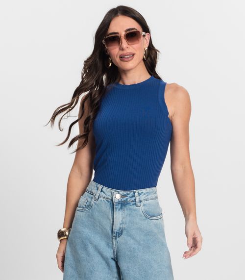 Regata Feminina em Ribana Endless Azul