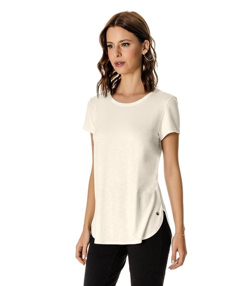 Blusa Feminina Andorra Flamê Básica Rovitex Bege