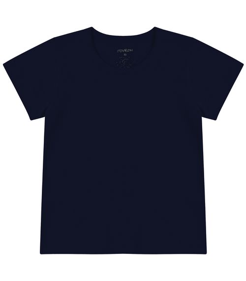 Blusa Básica Infantil Cotton Leve Rovi Kids Azul