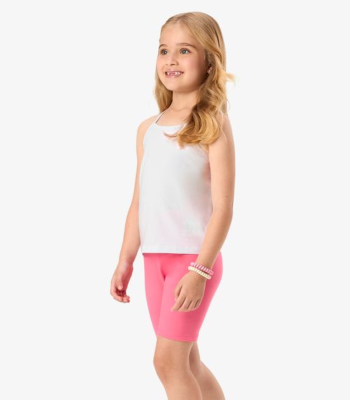 Bermuda Ciclista Infantil Feminina Rovi Kids Rosa
