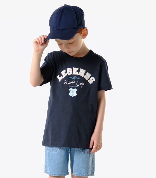 Conjunto Infantil Camiseta Com Bermuda Trick Nick Azul
