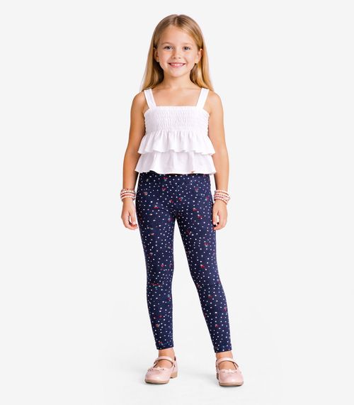 Legging Infantil Feminina Trick Nick Azul