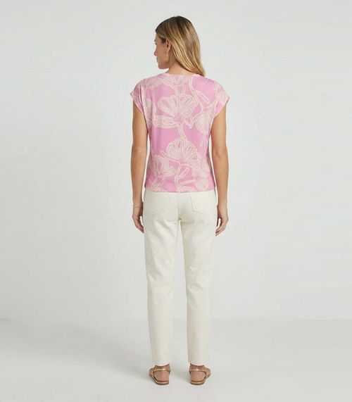 Blusa Feminina em Malha Visco Infinita Cor Rosa