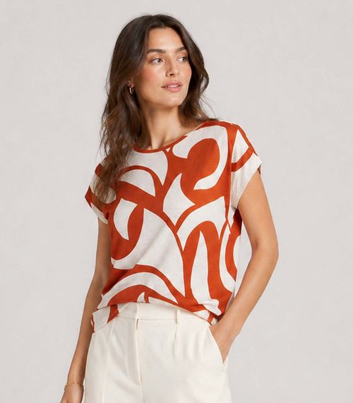 Blusa Feminina em Malha Visco Infinita Cor Vermelho