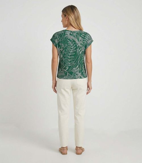 Blusa Feminina em Malha Visco Infinita Cor Verde