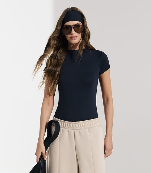 Blusa Feminina Lisa em Poliamida Veev Azul