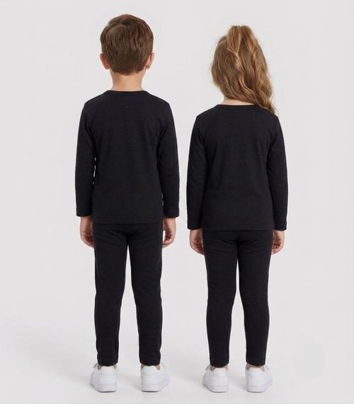 Conjunto Termico Juvenil Segunda Pele Select Preto