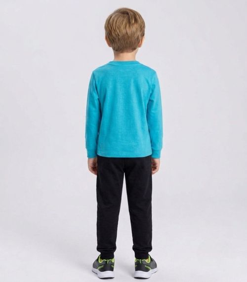 Conjunto Menino Blusa Longa E Calça Select Azul