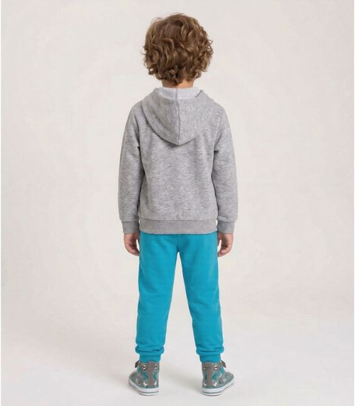 Conjunto Moletom Menino Jaqueta E Calça Select Cinza