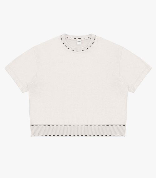 Blusa Feminina Box Viscotorcion Rovitex Bege