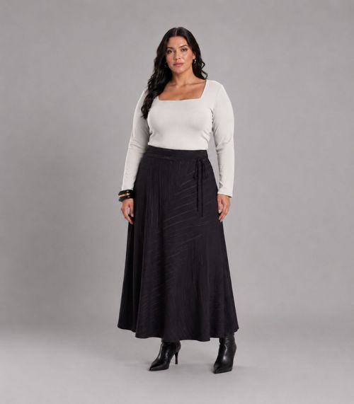 Blusa Feminino Cotton Manga Longa Dianna Bege