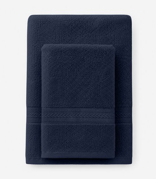 Kit Toalha De Banho E Rosto De Algodão Rovitex Home Azul