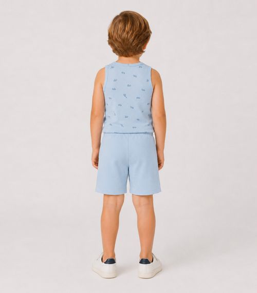 Conjunto Infantil Machão e Bermuda Select Azul