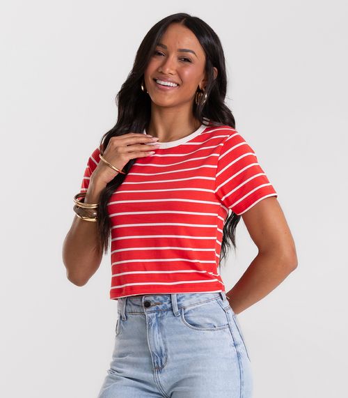 Blusa Feminina em Cotton Leve Rovitex Vermelho