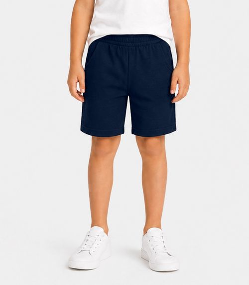 Bermuda Infantil Em Moletinho Basic Rovitex Kids Azul