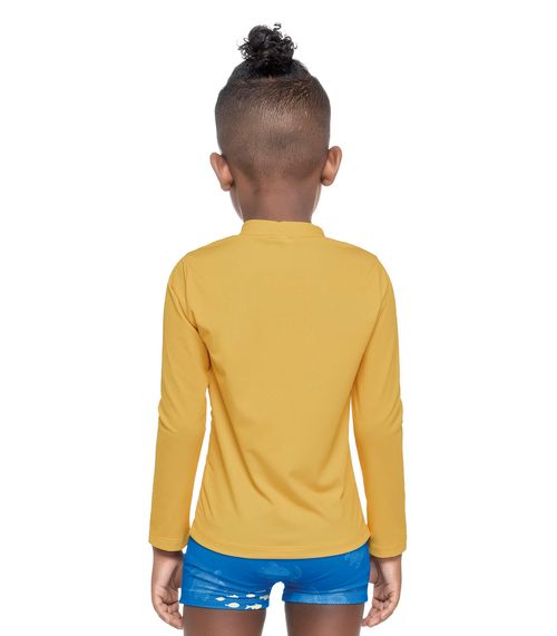 Camiseta Infantil Proteção UV Trick Nick Amarelo