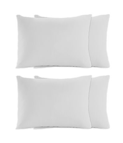 Kit 4 Fronhas em Malha Lisa Vivaldi Branco