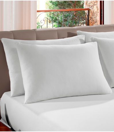 Kit 4 Fronhas em Malha Lisa Vivaldi Branco