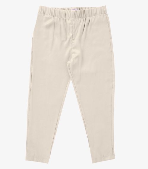 Calça Feminina Cenoura Tecido Favo Secret Glam Bege