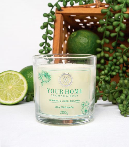 Vela Perfumada Your Home Verde