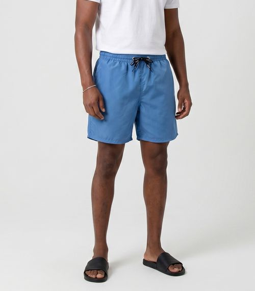 Bermuda Masculina Em Tactel Com Bolsos Filt Surf Azul