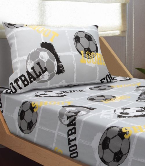 Jogo De Cama Solteiro Kids Doce Vida Cinza