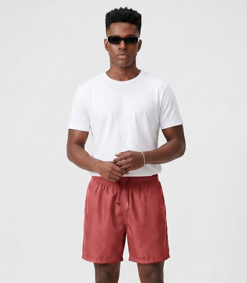 Bermuda Masculina Com Bolsos De Tactel Filt Surf Laranja