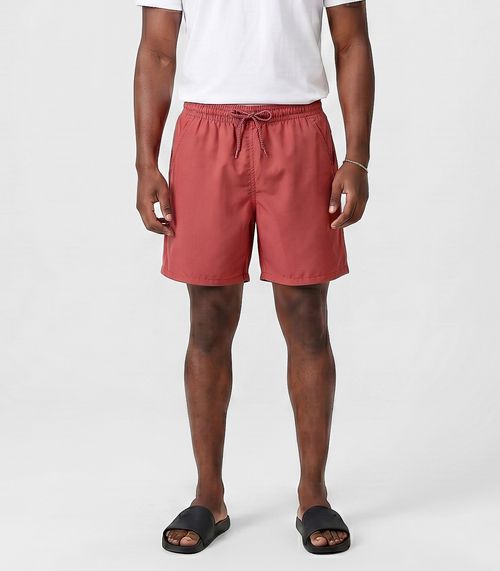 Bermuda Masculina Com Bolsos De Tactel Filt Surf Laranja