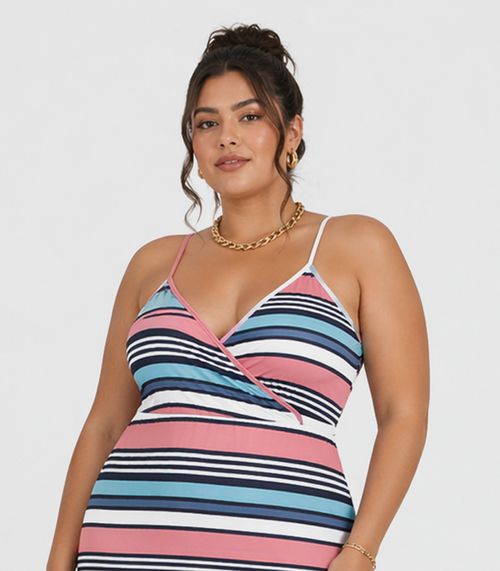 Vestido Feminino Longo De Alcinha Midsize Select Rosa