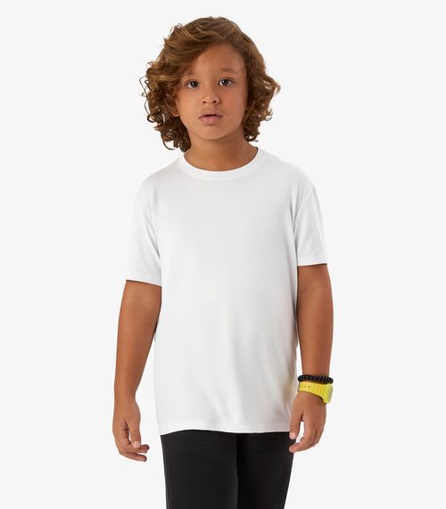Camiseta Infantil Masculina Básica Rovi Kids Branco
