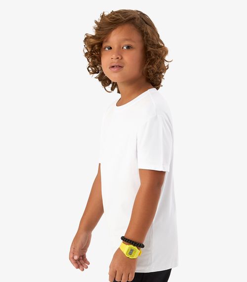 Camiseta Infantil Masculina Básica Rovi Kids Branco
