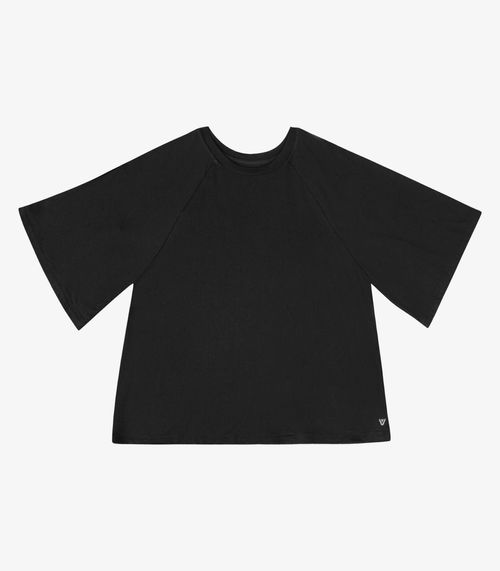 Blusa Feminina Lisa em Malha Modal Veev Preto