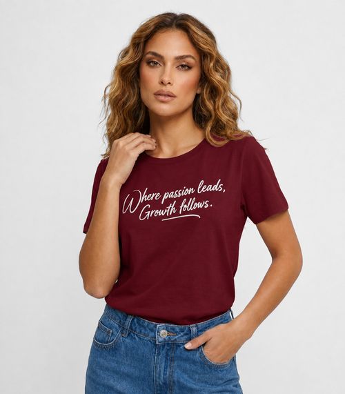 Blusa Feminina Molecotton Com Estampa Infinita Cor Vermelho