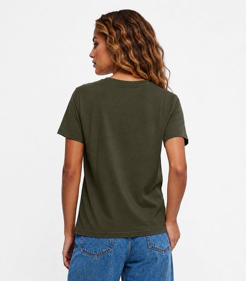 Blusa Feminina Molecotton Com Estampa Infinita Cor Verde